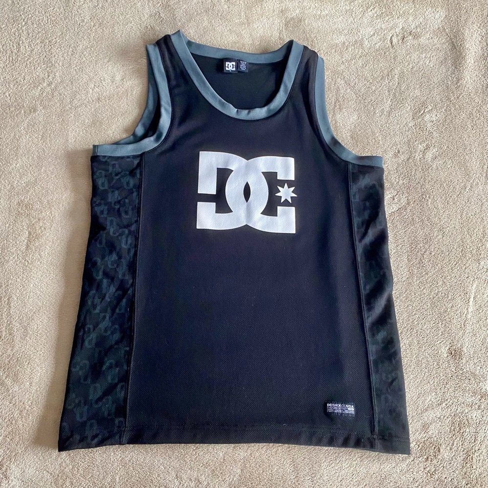 DC Shoes Basketball Jersey Medium Black
